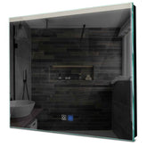 Specchio LED Quadrato | Pulsanti touch | Funzione anti-appannamento | Luce bianca neutra - Reyze Serie Edge Modello 5