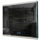 Specchio LED Quadrato | Pulsanti touch | Funzione anti-appannamento | Luce bianca neutra - Reyze Serie Edge Modello 8