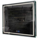 Specchio LED Quadrato | Pulsanti touch | Funzione anti-appannamento | Luce bianca neutra - Reyze Serie Minimal Modello 1