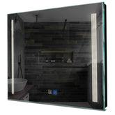 Specchio LED Quadrato | Pulsanti touch | Funzione anti-appannamento | Luce bianca neutra - Reyze Serie Minimal Modello 7