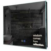 Specchio LED Quadrato | Pulsanti touch | Funzione anti-appannamento | Luce bianca neutra - Reyze Serie Motivated Modello 1