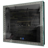Specchio LED Quadrato | Pulsanti touch | Funzione anti-appannamento | Luce bianca neutra - Reyze Serie Official Modello 1