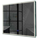 Specchio LED Quadrato | Pulsante touch | Luce bianca neutra - Reyze Serie Edge Modello 1