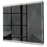 Specchio LED Quadrato | Pulsante touch | Luce bianca neutra - Reyze Serie Edge Modello 8