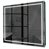 Specchio LED Quadrato | Pulsante touch | Luce bianca neutra - Reyze Serie Minimal Modello 1