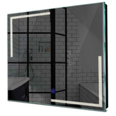 Specchio LED Quadrato | Pulsante touch | Luce bianca neutra - Reyze Serie Minimal Modello 2