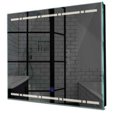 Specchio LED Quadrato | Pulsante touch | Luce bianca neutra - Reyze Serie Minimal Modello 3