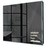 Specchio LED Quadrato | Pulsante touch | Luce bianca neutra - Reyze Serie Motivated Modello 1