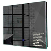 Specchio LED Quadrato | Pulsante touch | Luce bianca neutra - Reyze Serie Motivated Modello 2