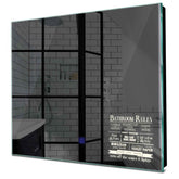 Specchio LED Quadrato | Pulsante touch | Luce bianca neutra - Reyze Serie Motivated Modello 5