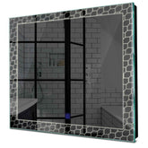 Specchio LED Quadrato | Pulsante touch | Luce bianca neutra - Reyze Serie Official Modello 7