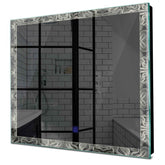 Specchio LED Quadrato | Pulsante touch | Luce bianca neutra - Reyze Serie Official Modello 8