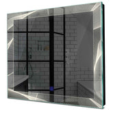 Specchio LED Quadrato | Pulsante touch | Luce bianca neutra - Reyze Serie Simetria Modello 2