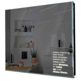 Specchio LED Quadrato | Controllo tramite interruttore a muro | Luce bianca neutra - Reyze Serie Motivated Modello 2