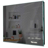 Specchio LED Quadrato | Controllo tramite interruttore a muro | Luce bianca neutra - Reyze Serie Motivated Modello 4