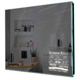 Specchio LED Quadrato | Controllo tramite interruttore a muro | Luce bianca neutra - Reyze Serie Motivated Modello 5