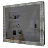 Specchio LED Quadrato | Controllo tramite interruttore a muro | Luce bianca neutra - Reyze Serie Official Modello 2