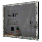 Specchio LED Quadrato | Controllo tramite interruttore a muro | Luce bianca neutra - Reyze Serie Official Modello 8