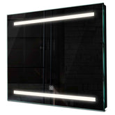 Specchio LED Quadrato | Pulsante touch | Luce bianca neutra - Reyze Serie Salono Modello 4