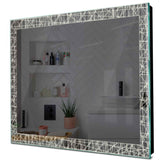 Specchio LED Quadrato | Controllo tramite interruttore a muro | Luce bianca neutra - Reyze Serie Simetria Modello 1