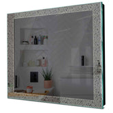 Specchio LED Quadrato | Controllo tramite interruttore a muro | Luce bianca neutra - Reyze Serie Simetria Modello 5