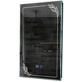 Specchio LED Verticale | Pulsanti touch | Funzione anti-appannamento | Luce bianca neutra - Reyze Serie Good Vibes Modello 1