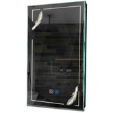 Specchio LED Verticale | Pulsanti touch | Funzione anti-appannamento | Luce bianca neutra - Reyze Serie Good Vibes Modello 2