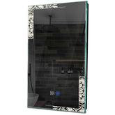 Specchio LED Verticale | Pulsanti touch | Funzione anti-appannamento | Luce bianca neutra - Reyze Serie Good Vibes Modello 4