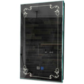 Specchio LED Verticale | Pulsanti touch | Funzione anti-appannamento | Luce bianca neutra - Reyze Serie Good Vibes Modello 5