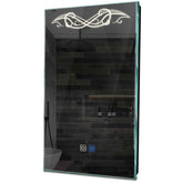 Specchio LED Verticale | Pulsanti touch | Funzione anti-appannamento | Luce bianca neutra - Reyze Serie Good Vibes Modello 6