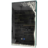 Specchio LED Verticale | Pulsanti touch | Funzione anti-appannamento | Luce bianca neutra - Reyze Serie Good Vibes Modello 8