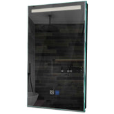 Specchio LED Verticale | Pulsanti touch | Funzione anti-appannamento | Luce bianca neutra - Reyze Serie Minimal Modello 5