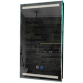 Specchio LED Verticale | Pulsanti touch | Funzione anti-appannamento | Luce bianca neutra - Reyze Serie Minimal Modello 8