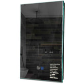 Specchio LED Verticale | Pulsanti touch | Funzione anti-appannamento | Luce bianca neutra - Reyze Serie Motivated Modello 2