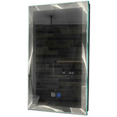 Specchio LED Verticale | Pulsanti touch | Funzione anti-appannamento | Luce bianca neutra - Reyze Serie Simetria Modello 2