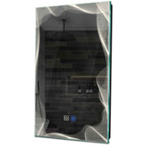 Specchio LED Verticale | Pulsanti touch | Funzione anti-appannamento | Luce bianca neutra - Reyze Serie Simetria Modello 3