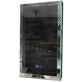 Specchio LED Verticale | Pulsanti touch | Funzione anti-appannamento | Luce bianca neutra - Reyze Serie Simetria Modello 8