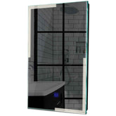 Specchio LED Verticale | Pulsante touch | Luce bianca neutra - Reyze Serie Edge Modello 2