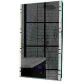 Specchio LED Verticale | Pulsante touch | Luce bianca neutra - Reyze Serie Edge Modello 3