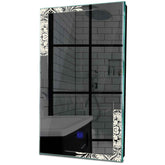 Specchio LED Verticale | Pulsante touch | Luce bianca neutra - Reyze Serie Good Vibes Modello 4