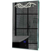 Specchio LED Verticale | Pulsante touch | Luce bianca neutra - Reyze Serie Good Vibes Modello 6