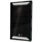 Specchio LED Verticale | Pulsanti touch | Funzione anti-appannamento | Luce bianca neutra - Reyze Serie Salono Modello 7
