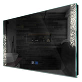 Specchio LED Rettangolare | Pulsanti touch | Funzione anti-appannamento | Luce bianca neutra - Reyze Serie Good Vibes Modello 4