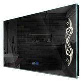 Specchio LED Rettangolare | Pulsanti touch | Funzione anti-appannamento | Luce bianca neutra - Reyze Serie Good Vibes Modello 6