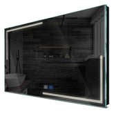 Specchio LED Rettangolare | Pulsanti touch | Funzione anti-appannamento | Luce bianca neutra - Reyze Serie Minimal Modello 2