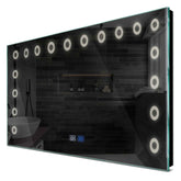 Specchio LED Rettangolare | Pulsanti touch | Funzione anti-appannamento | Luce bianca neutra - Reyze Serie Minimal Modello 4