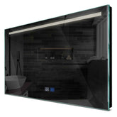 Specchio LED Rettangolare | Pulsanti touch | Funzione anti-appannamento | Luce bianca neutra - Reyze Serie Minimal Modello 5