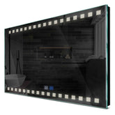 Specchio LED Rettangolare | Pulsanti touch | Funzione anti-appannamento | Luce bianca neutra - Reyze Serie Minimal Modello 6
