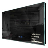 Specchio LED Rettangolare | Pulsanti touch | Funzione anti-appannamento | Luce bianca neutra - Reyze Serie Motivated Modello 1
