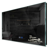 Specchio LED Rettangolare | Pulsanti touch | Funzione anti-appannamento | Luce bianca neutra - Reyze Serie Motivated Modello 3